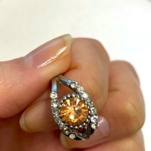 Pink Cubic Zirconia Ring